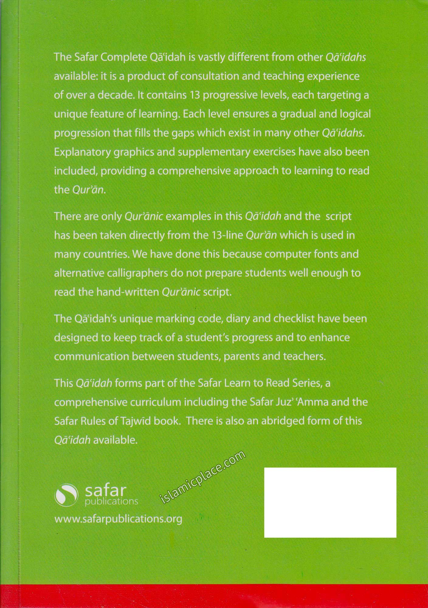 Complete Qa'idah - Safar Learn to Read Series