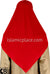 Ketchup Red - Georgette 45" Square Khimar