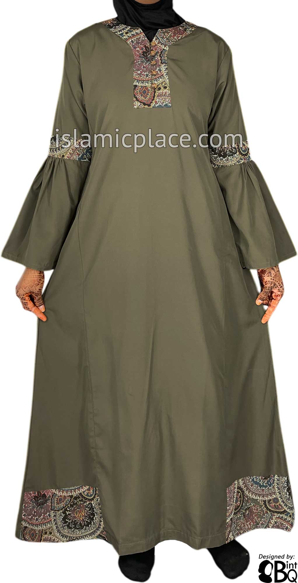 Olive - Suhayla Style Abaya by BintQ - S15