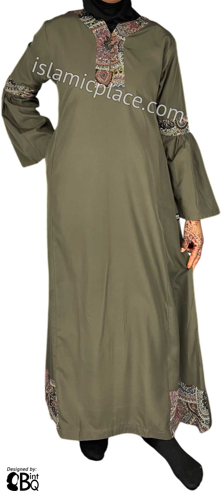 Olive - Suhayla Style Abaya by BintQ - S15