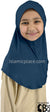 Denim Blue - Luxurious Lycra Hijab Al-Amira - Girl size (1-piece)