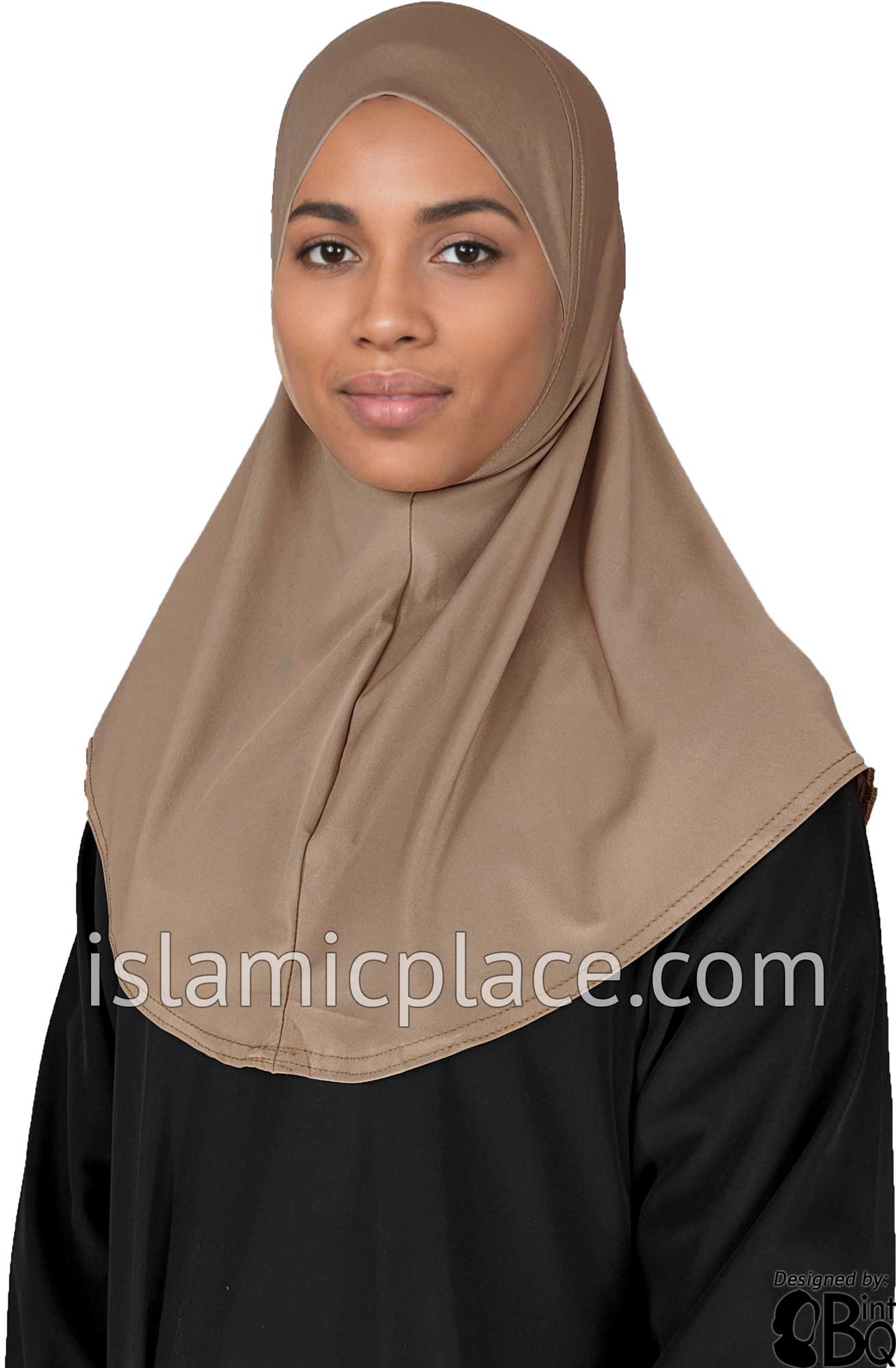 Oyster - Luxurious Lycra Hijab Al-Amira - Teen to Adult (Large) 1-piece style