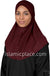 Burgundy - Luxurious Lycra Hijab Al-Amira - Teen to Adult (Large) 1-piece style