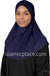 Navy Blue - Luxurious Lycra Hijab Al-Amira - Teen to Adult (Large) 1-piece style