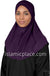 Plum - Luxurious Lycra Hijab Al-Amira - Teen to Adult (Large) 1-piece style
