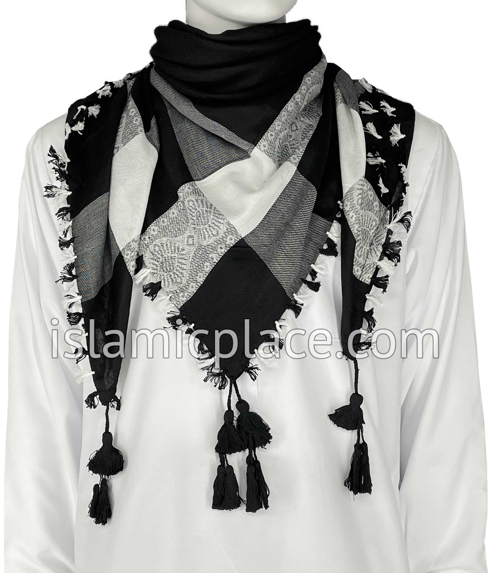 Black and White - Shaikh Collection Men Scarf Kifaya
