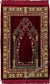Burgundy Prayer Rug With Roman Mihrab (Big & Tall size)