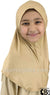 Beige - Luxurious Lycra Hijab Al-Amira - Girl size 1-piece style