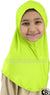 Neon Green - Luxurious Lycra Hijab Al-Amira - Girl size 1-piece style