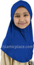 Cobalt Blue - Luxurious Lycra Hijab Al-Amira - Girl size 1-piece style