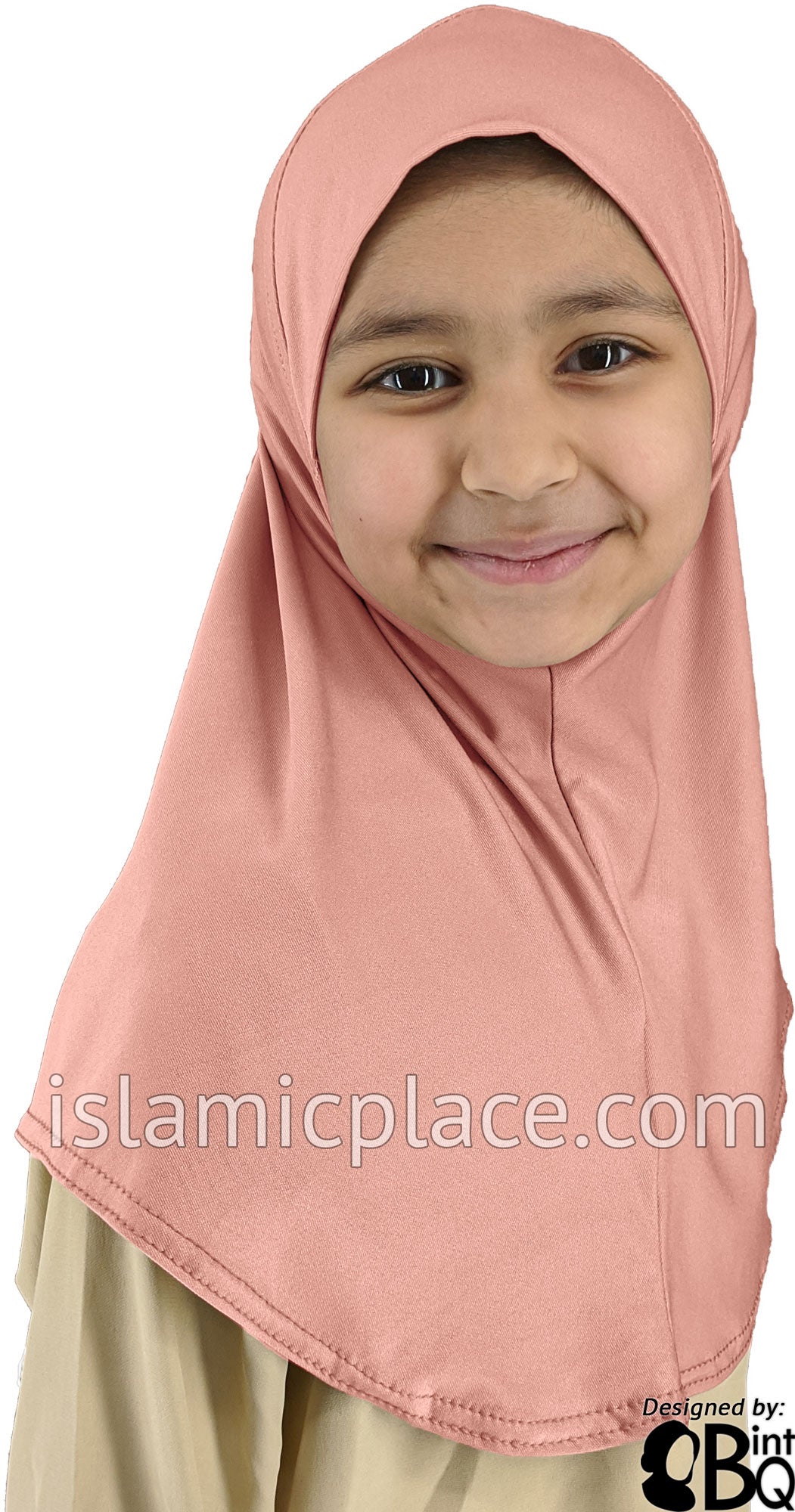 Nude - Luxurious Lycra Hijab Al-Amira - Girl size 1-piece style