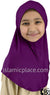 Mulberry - Luxurious Lycra Hijab Al-Amira - Girl size 1-piece style
