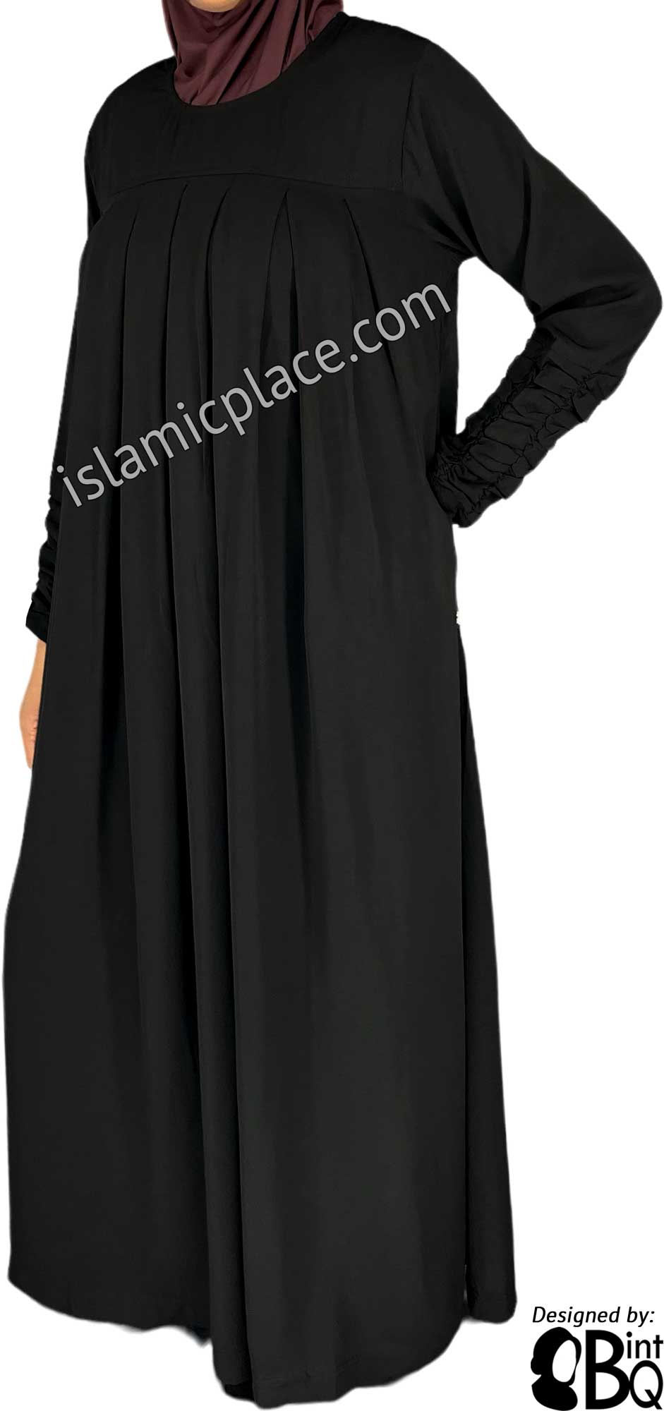 Black - Inaya Babydoll Inspired Stylish Abaya by BintQ - BQ310