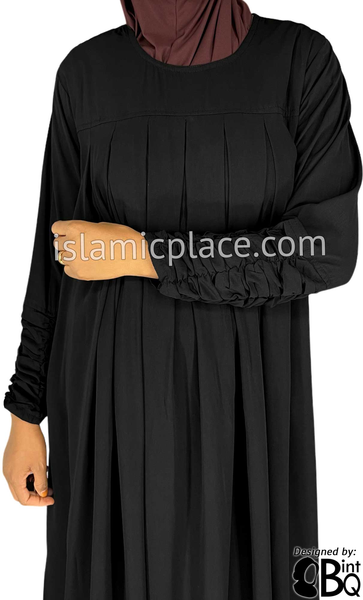 Black - Inaya Babydoll Inspired Stylish Abaya by BintQ - BQ310