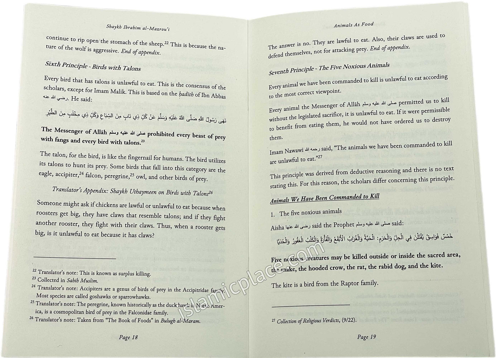 Animals as Food - The Permissible & Impermissible