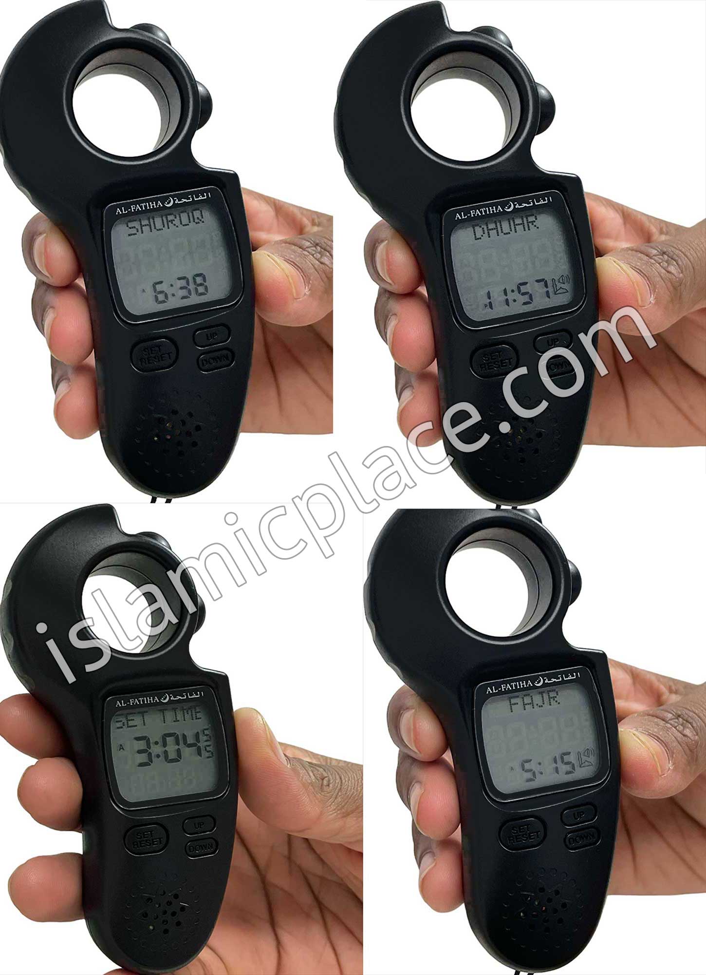 Black - Electronic Tasbih with Azan and Prayer Times Reminder