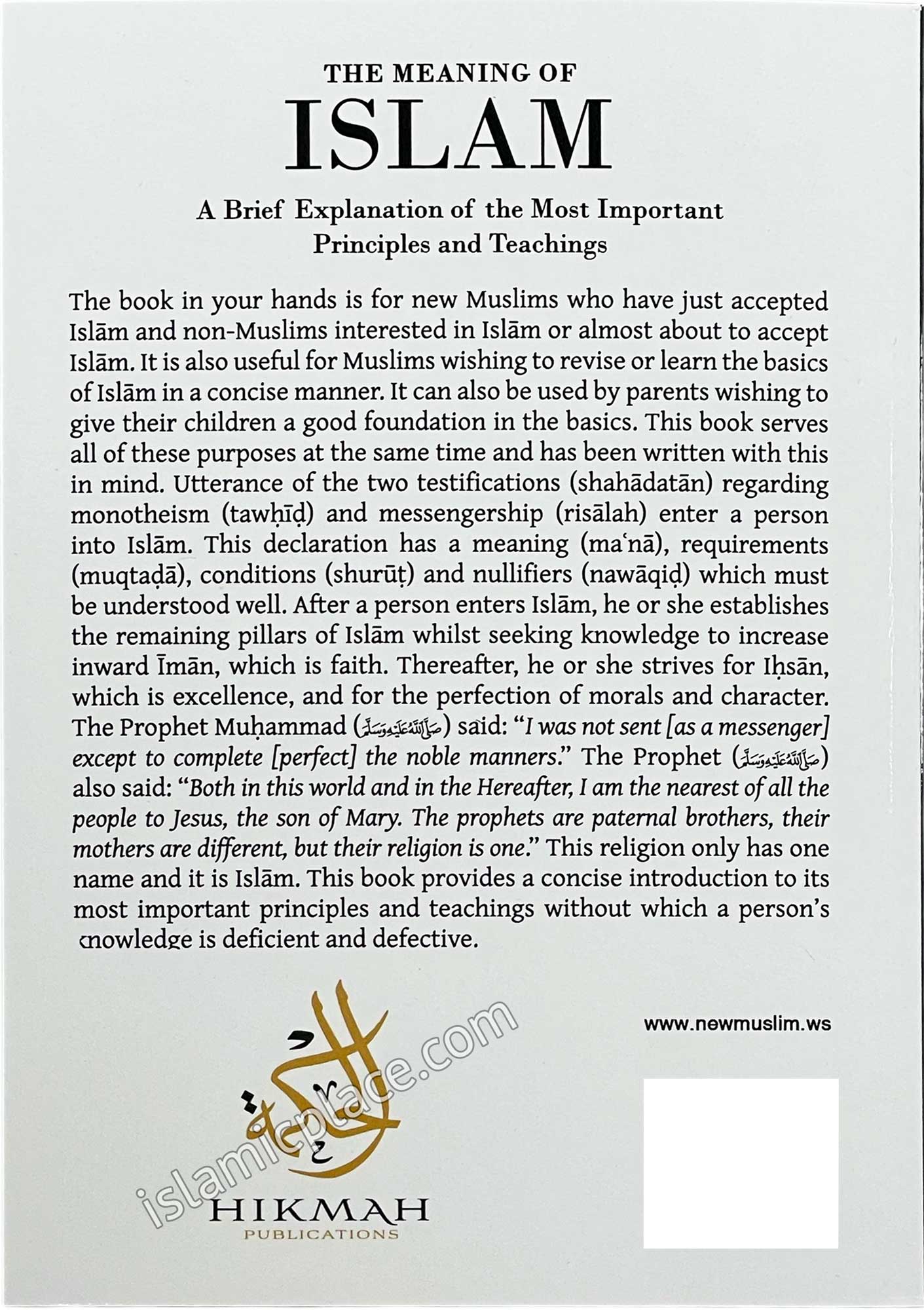 The Meaning of Islam - A Brief Explanation of the Most Important Principles and Teachings