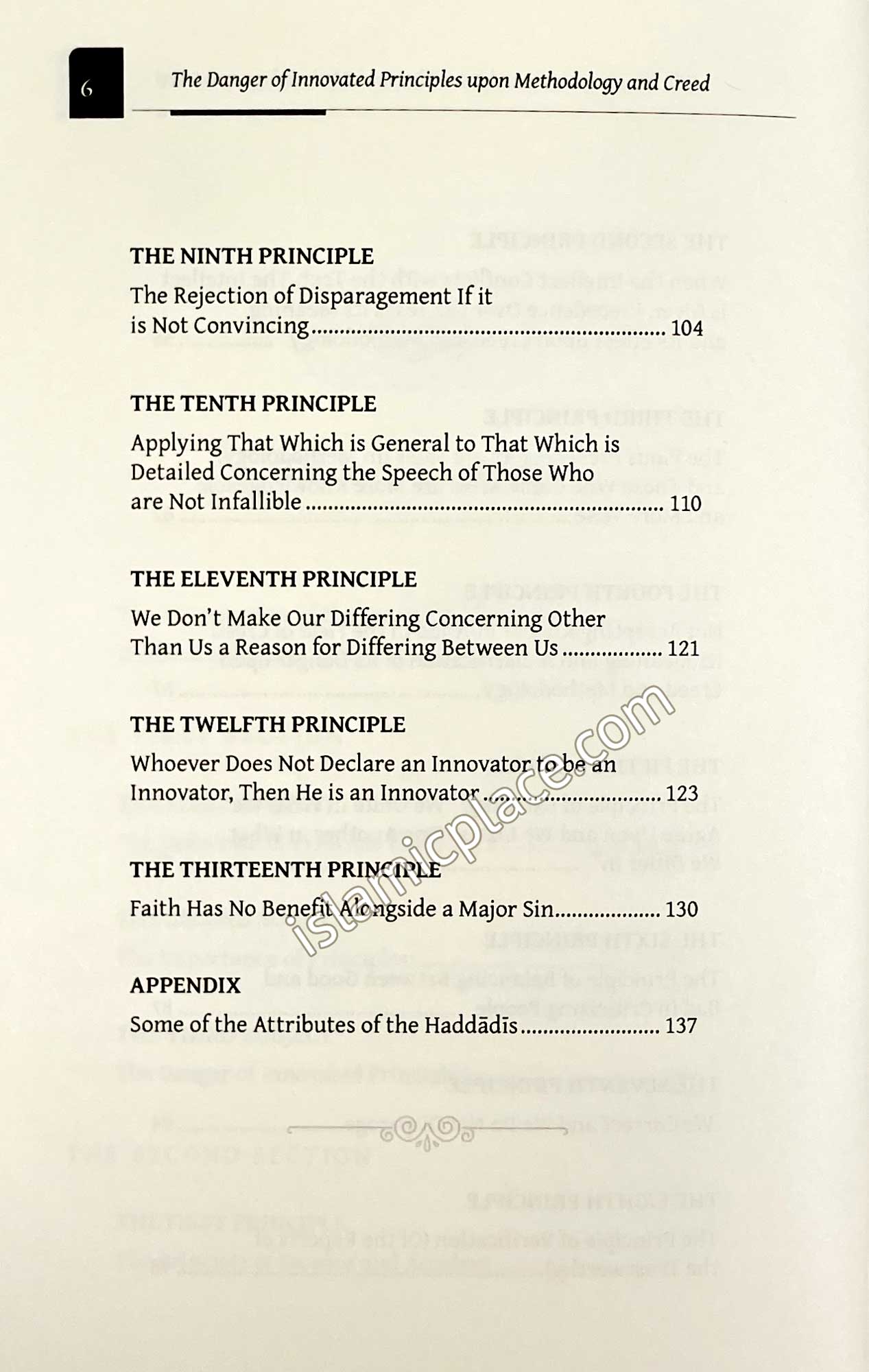 The Danger of Innovated Principles Upon Methodology & Creed