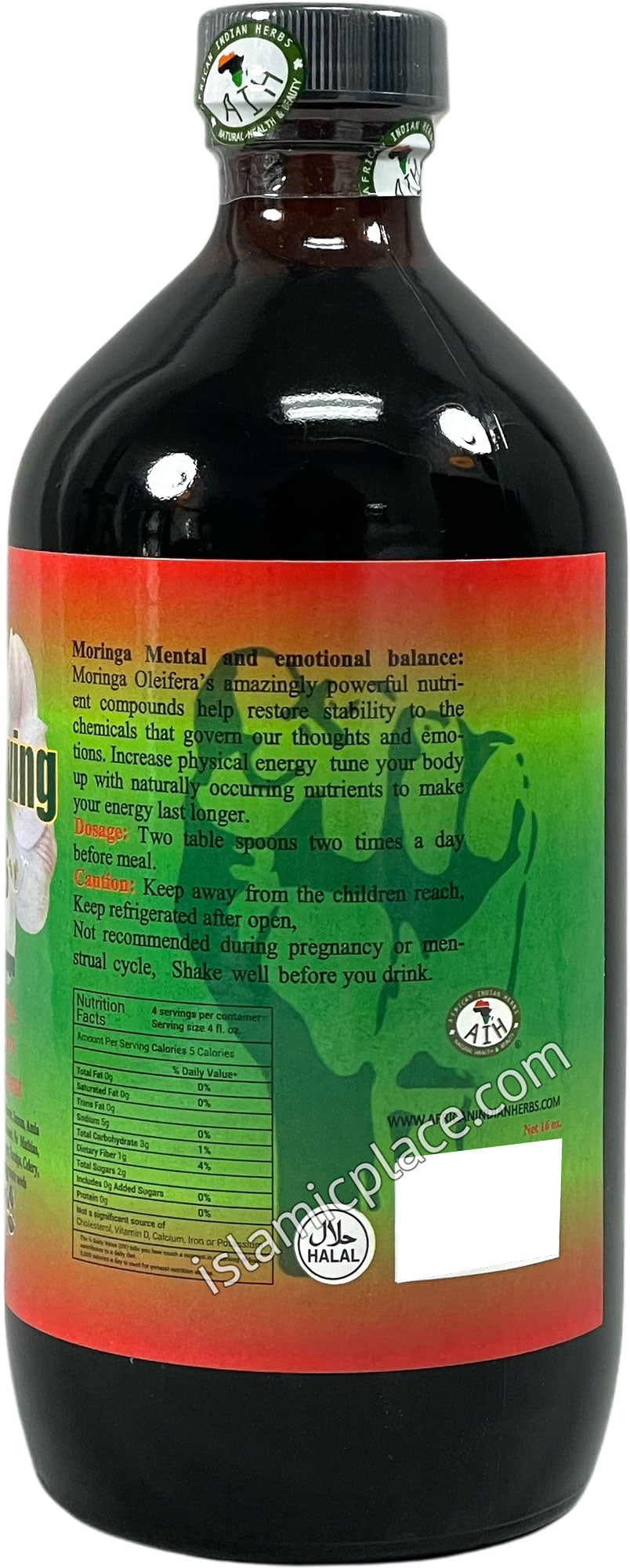 Moringa Living Bitters 16 oz (contains Black Seed plus many other herbs)