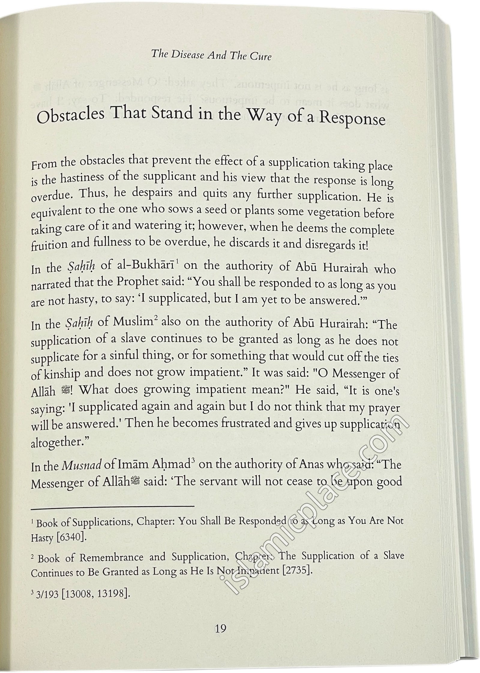 The Disease and The Cure Also Known as The Sufficient Answer for the One Who Asked About the Remedial Cure