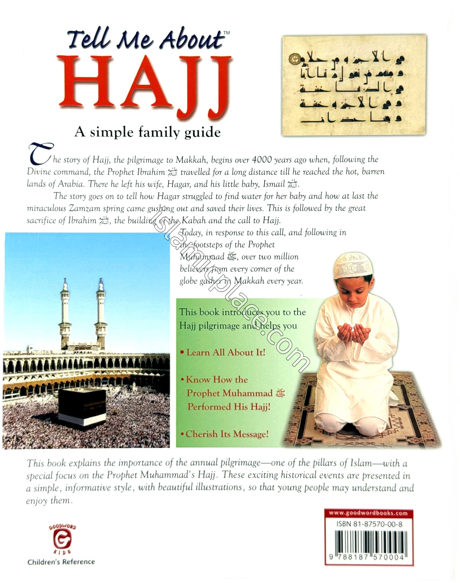Tell Me About Hajj (hardback)