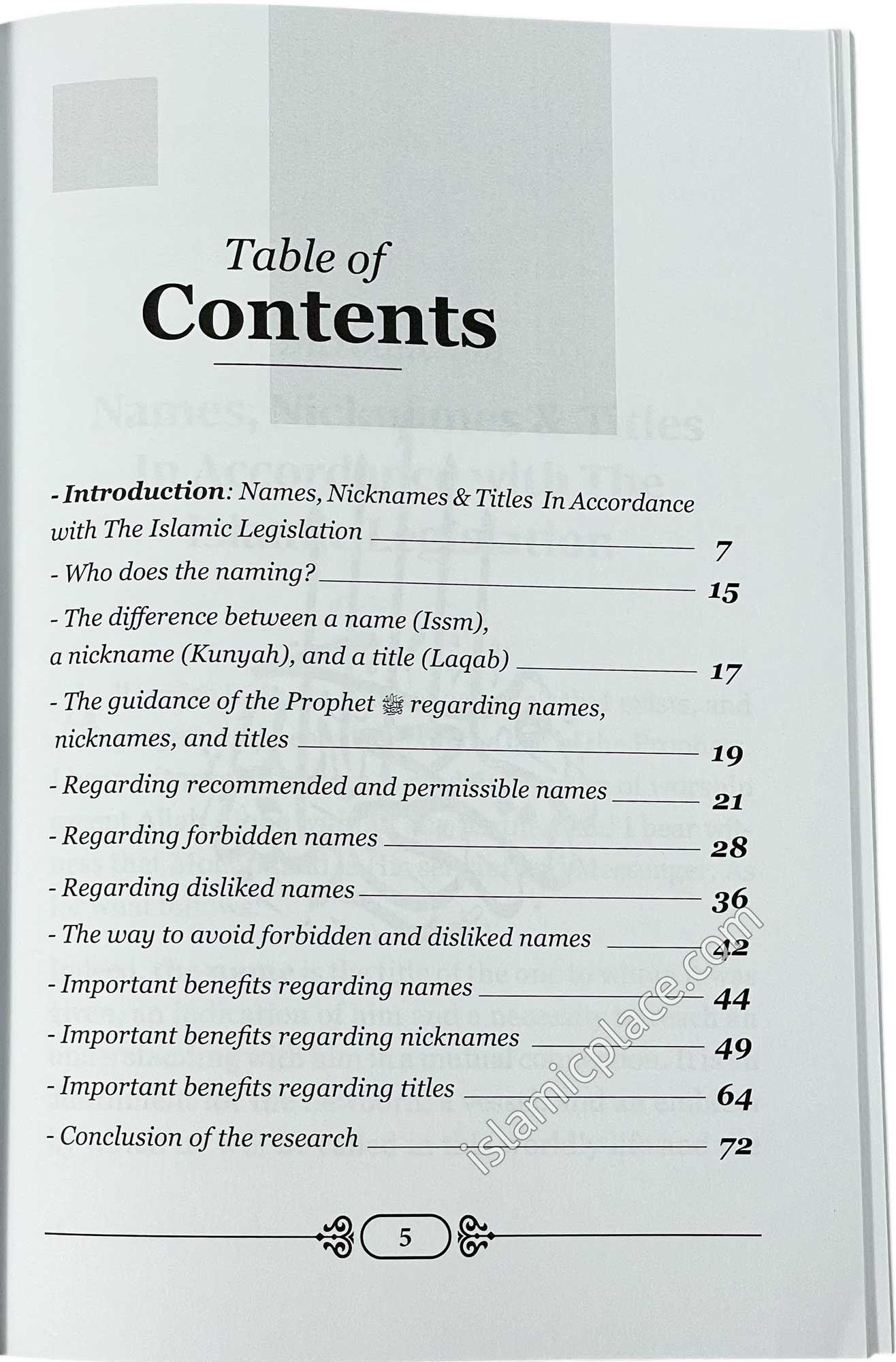 Names, Nicknames, & Titles in the Religion of Islam