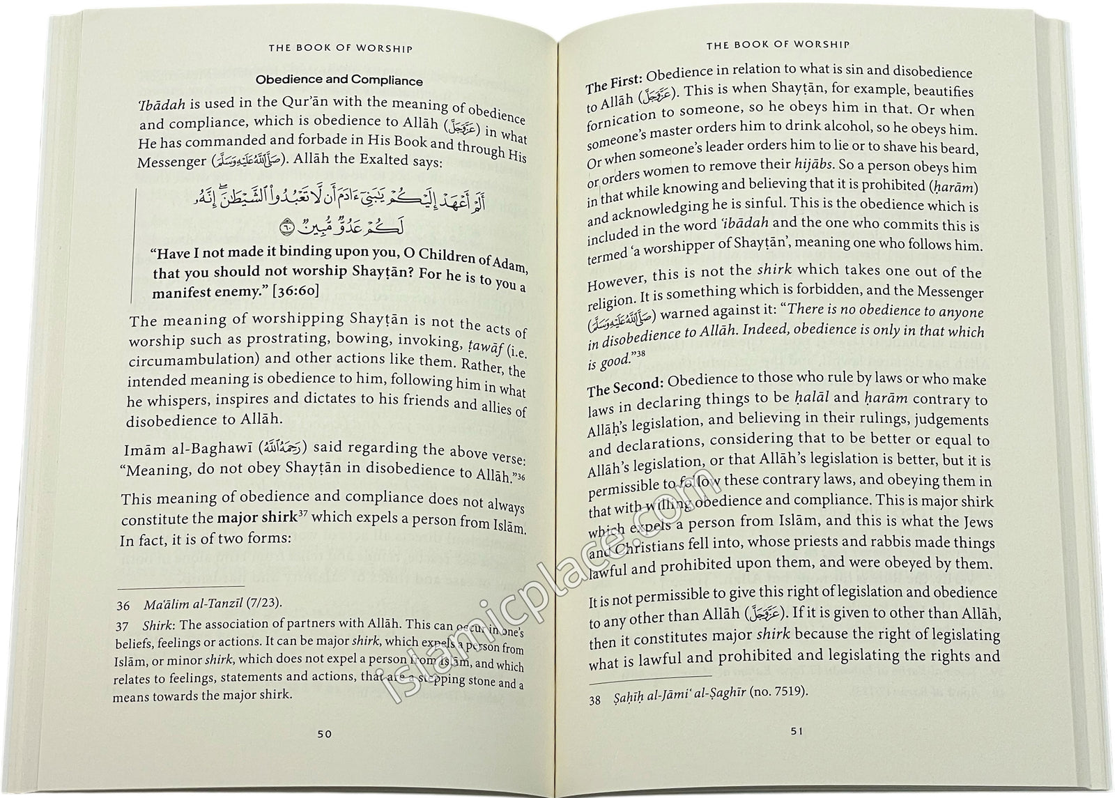 The Book of Worship - It's Meaning, Conditions, Characteristics and Perfection