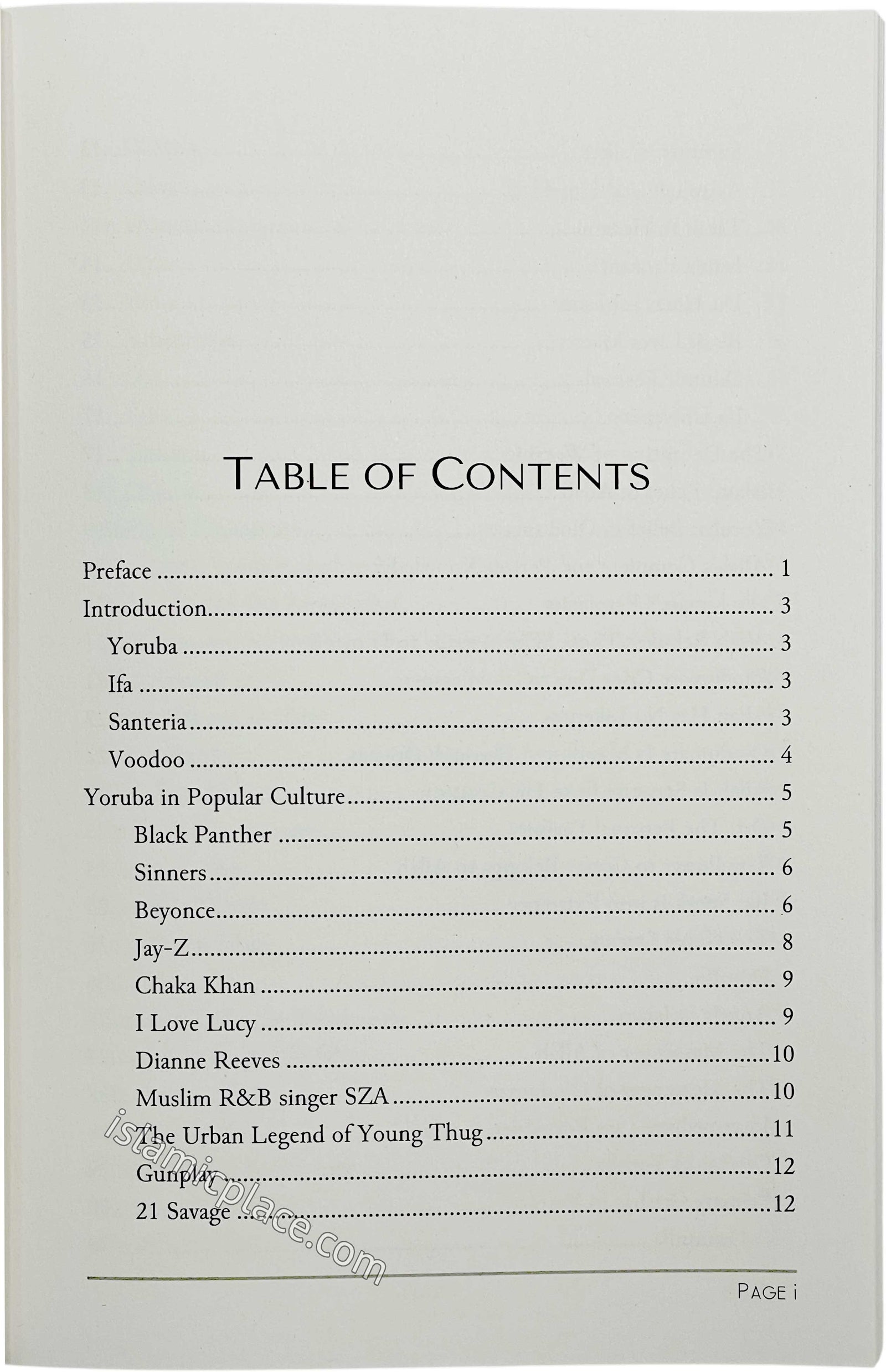 Yoruba and Ifa Polytheism in Light of Islamic Monotheism