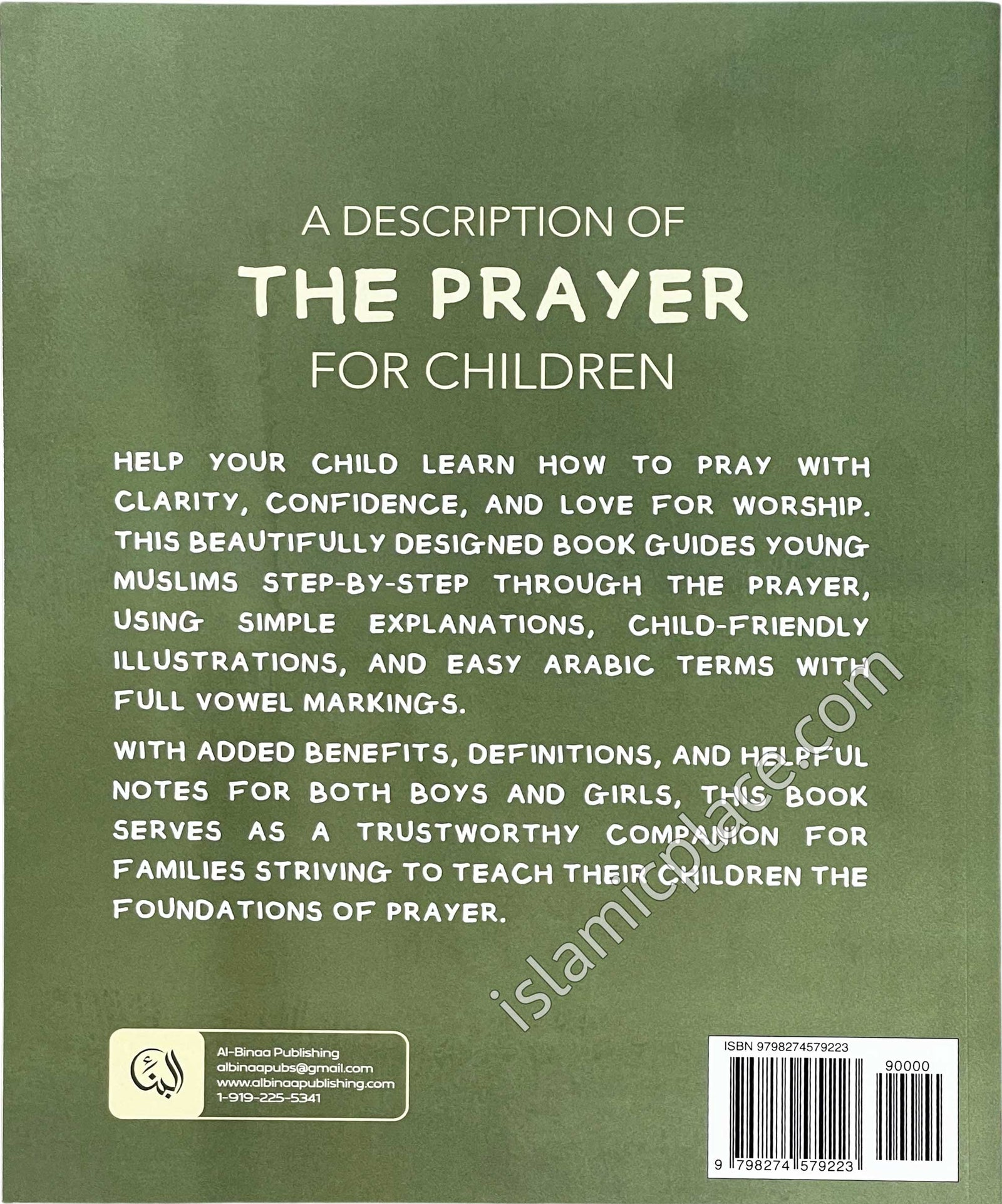 A Description of The Prayer for Children (Boys & Girls)