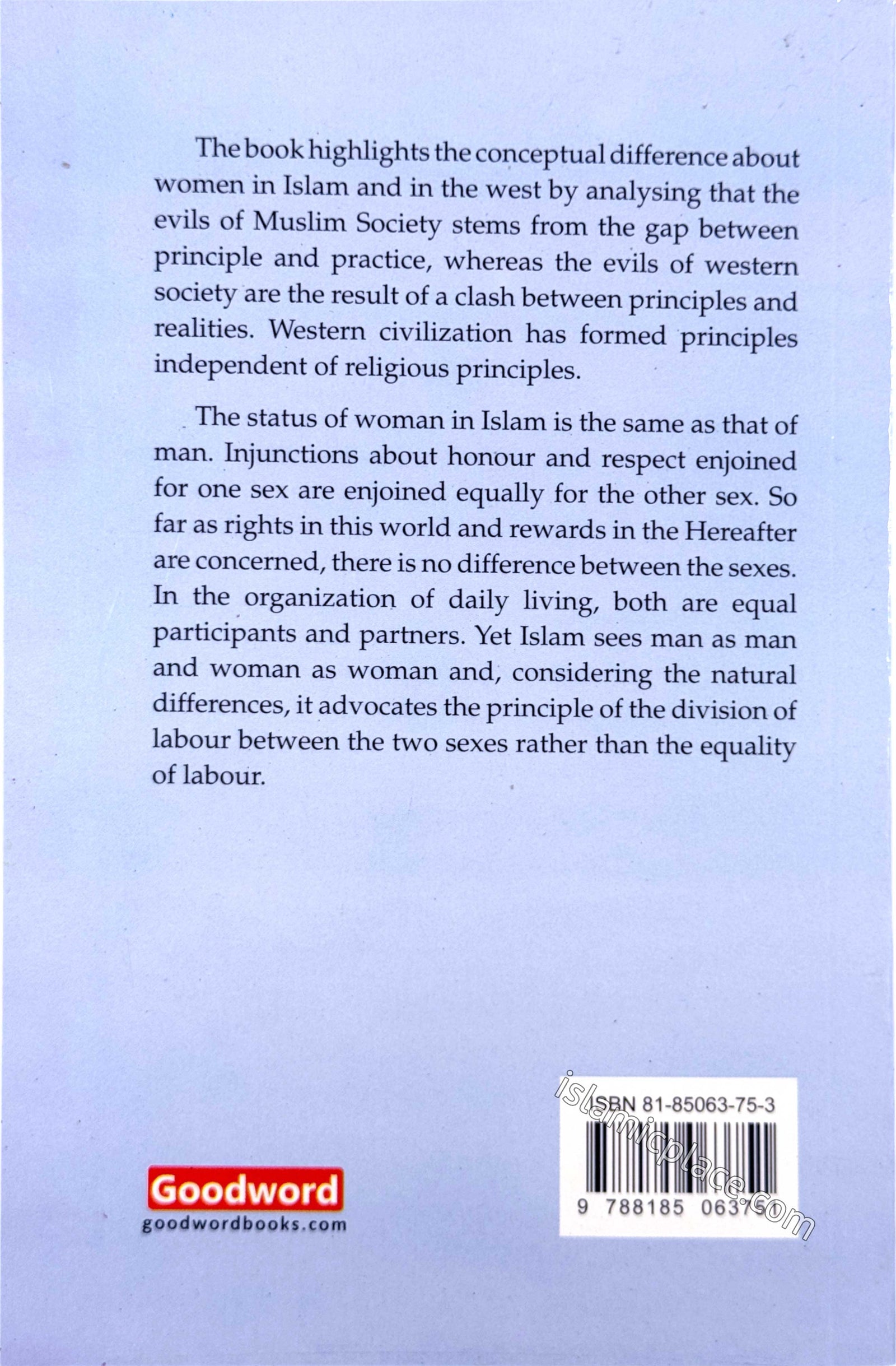Woman Between Islam and Western Society