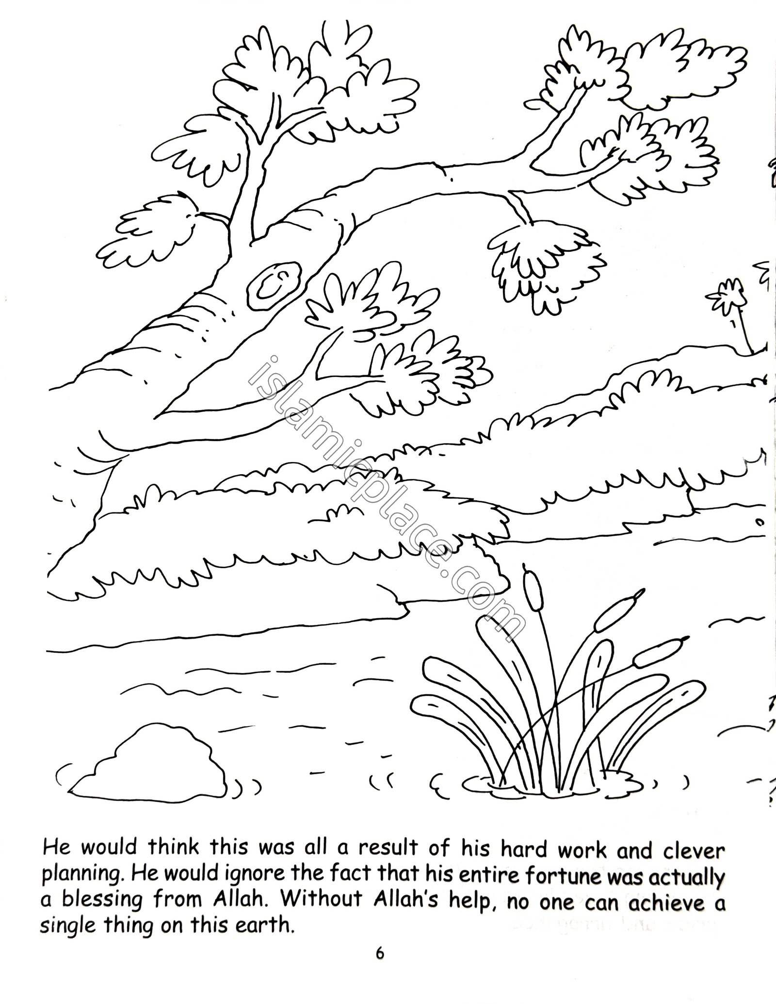 The Story of Two Gardens (Coloring Book) Children's Stories from the Quran