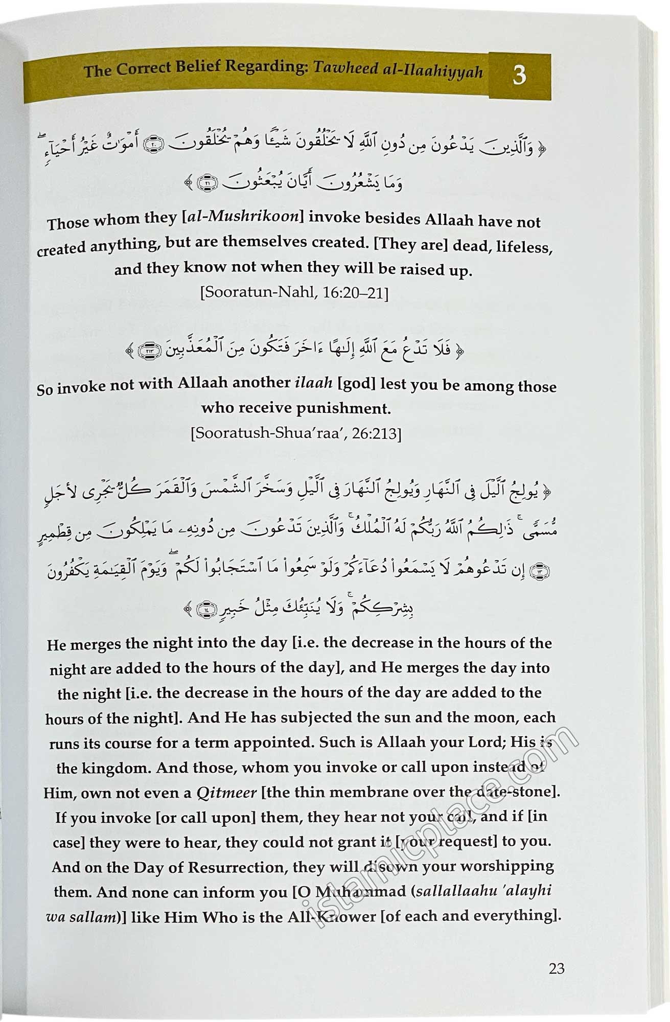 the Correct Creed that Every Muslim Must Know