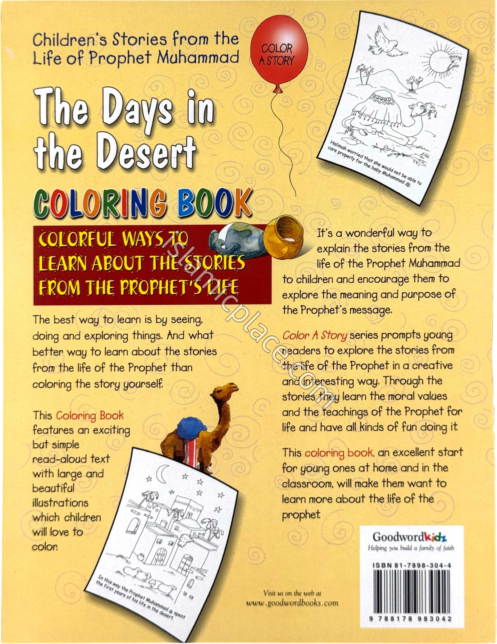 The Days in the Desert (Coloring Book) Children's Stories from the Life of Prophet Muhammad