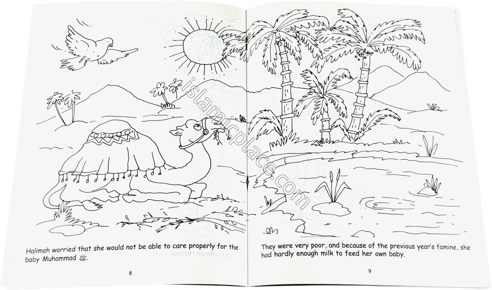 The Days in the Desert (Coloring Book) Children's Stories from the Life of Prophet Muhammad
