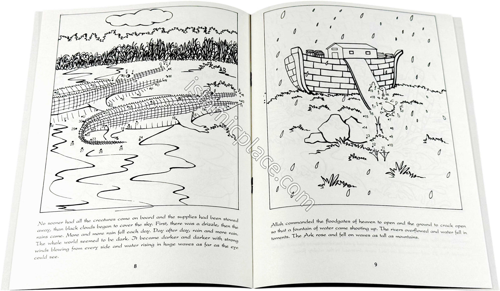 Animals Entered the Ark - Dot-to-Dot-Fun - Fun to color and do