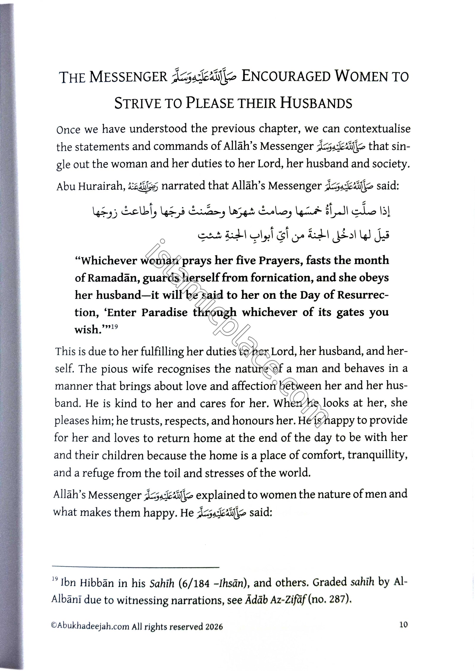 A Righteous Wife and a Dutiful Husband
