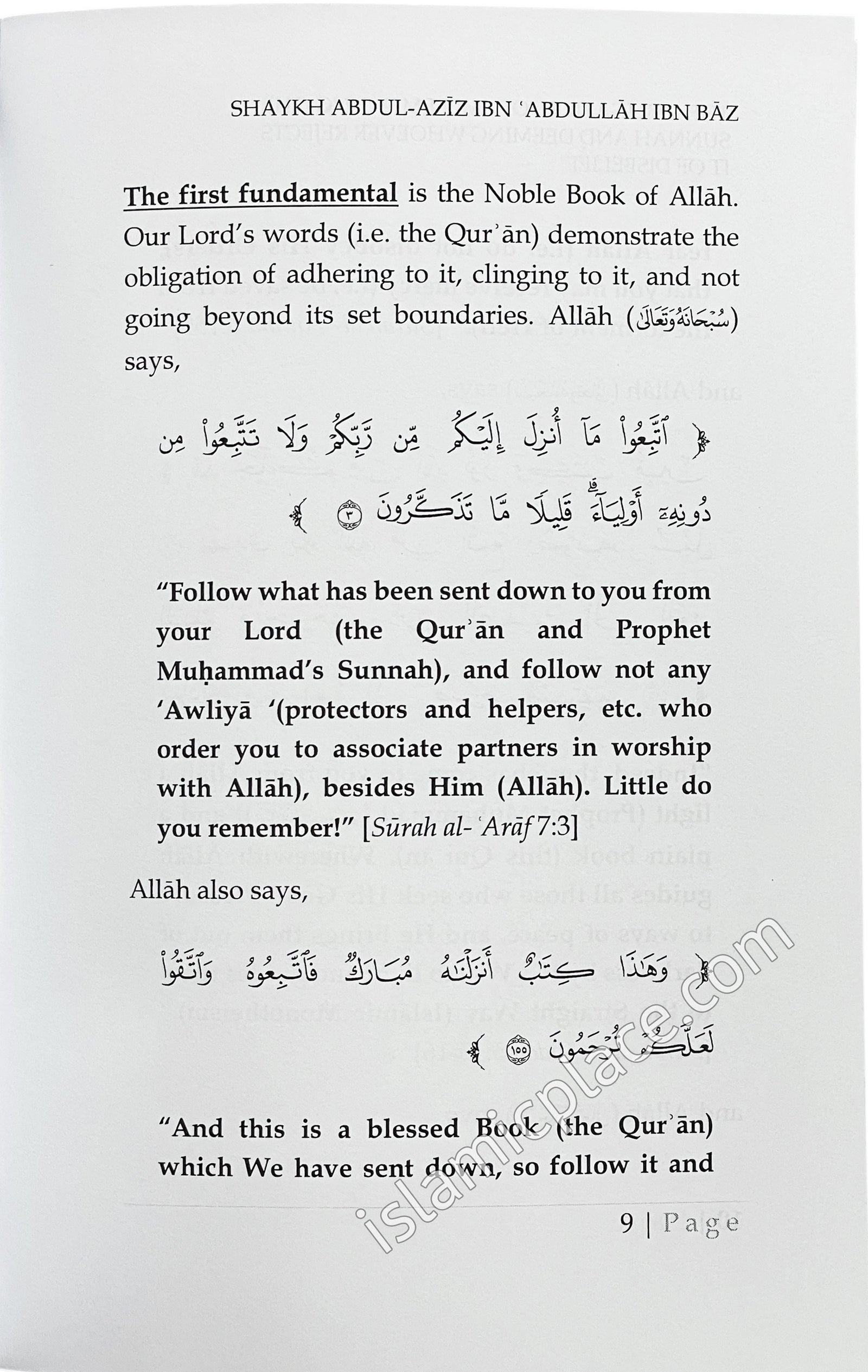 The Obligation of Implementing the Sunnah and Deeming Whoever Regects it of Disbelief & The Obligation of Adhering to the Sunnah and Being Wary of Innovation