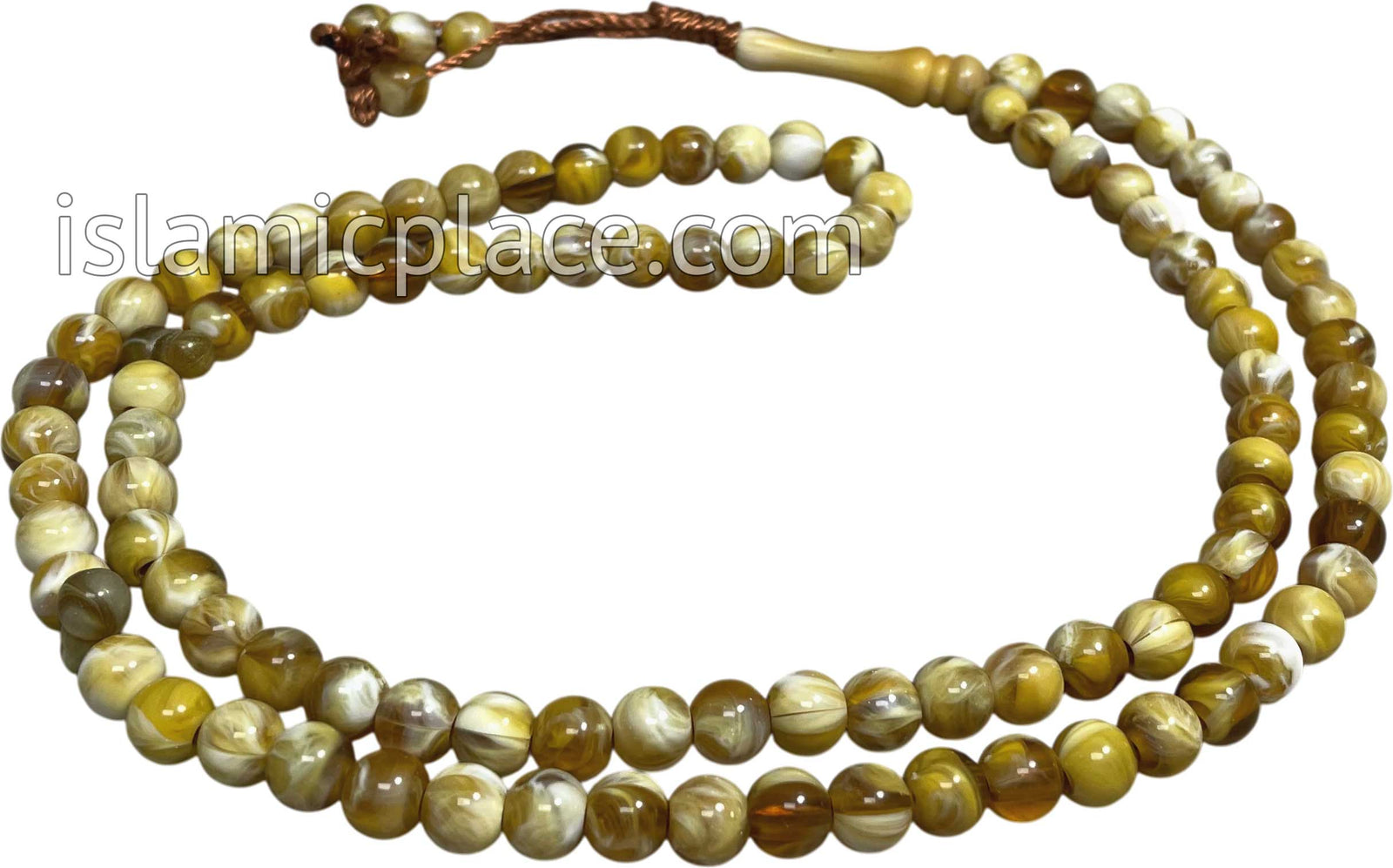 Marble Yellow - Khalil Tasbih Prayer Beads
