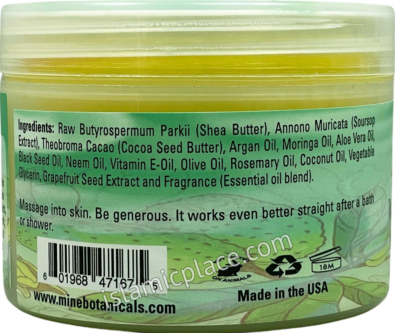 Soursop Whipped Shea Butter With Argan & Moringa Oil