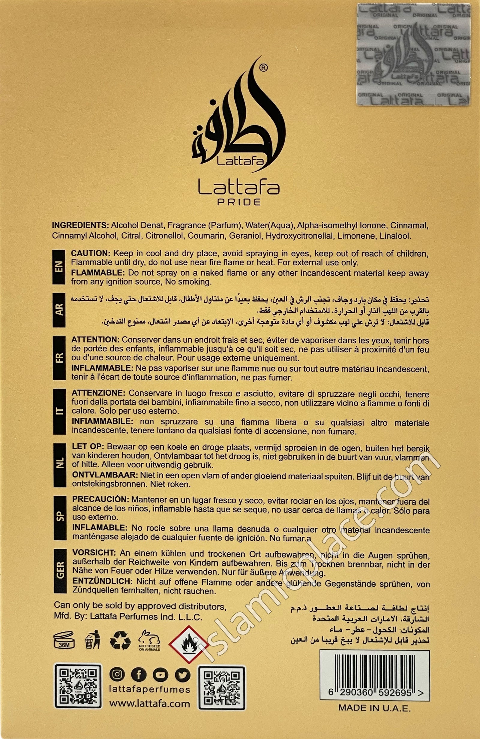 Affection - Perfume by Lattafa 100ml