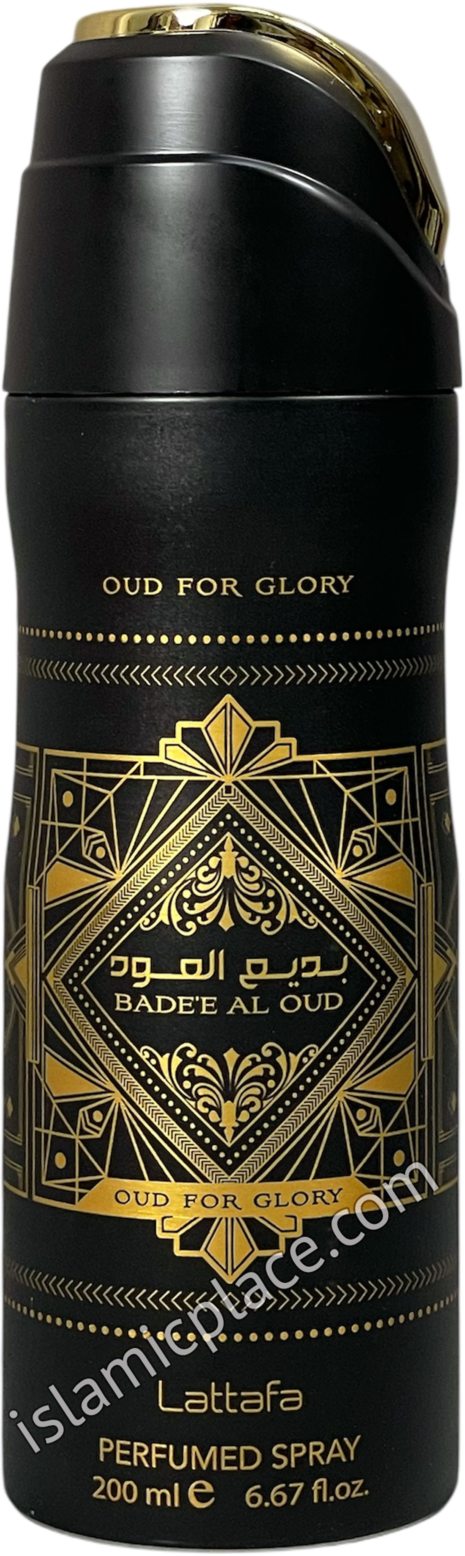 Badee Al Oud Oud For Glory - Perfumed Deodorant Spray (200 ml) by Lattafa