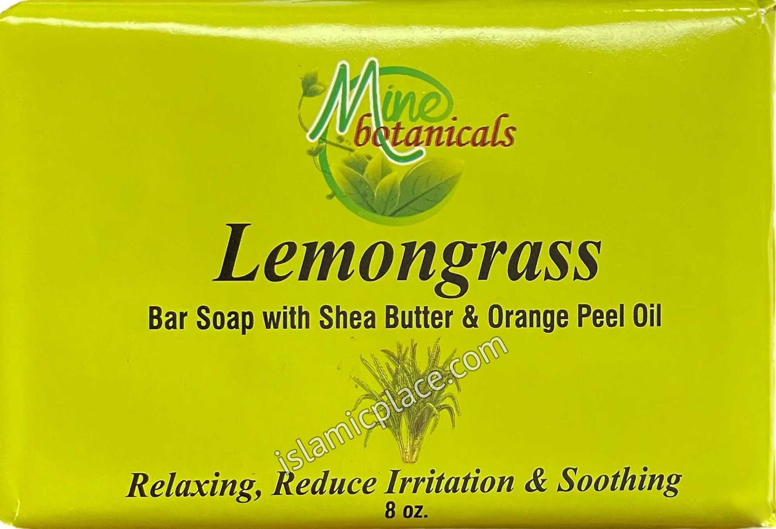 Lemongrass Bar Soap with Shea Butter & Orange Peel Oil - 8 oz bar by Mine Botanicals