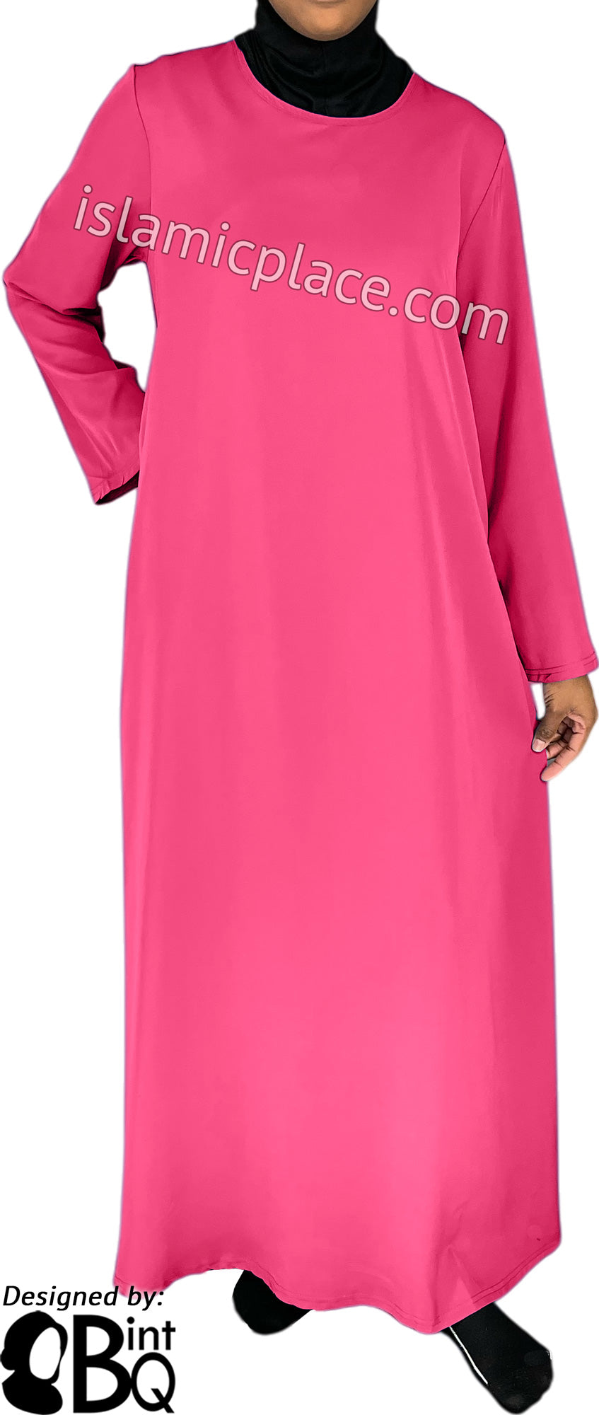 Flamingo Pink - Basics Plain Abaya by BintQ