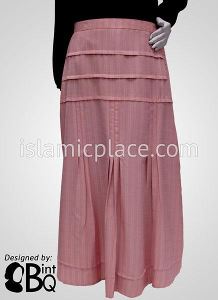 Pleated Rose Pink Skirt - BQ129
