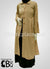 Honey Tweed Pleated Coat with Round Collar - BQ141