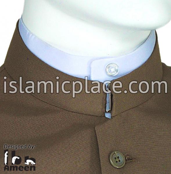 Taupe - Shaykh Waistcoat Vest by Ibn Ameen