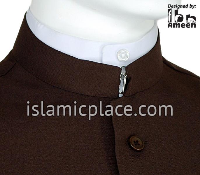Brown - Shaykh Waistcoat Vest by Ibn Ameen