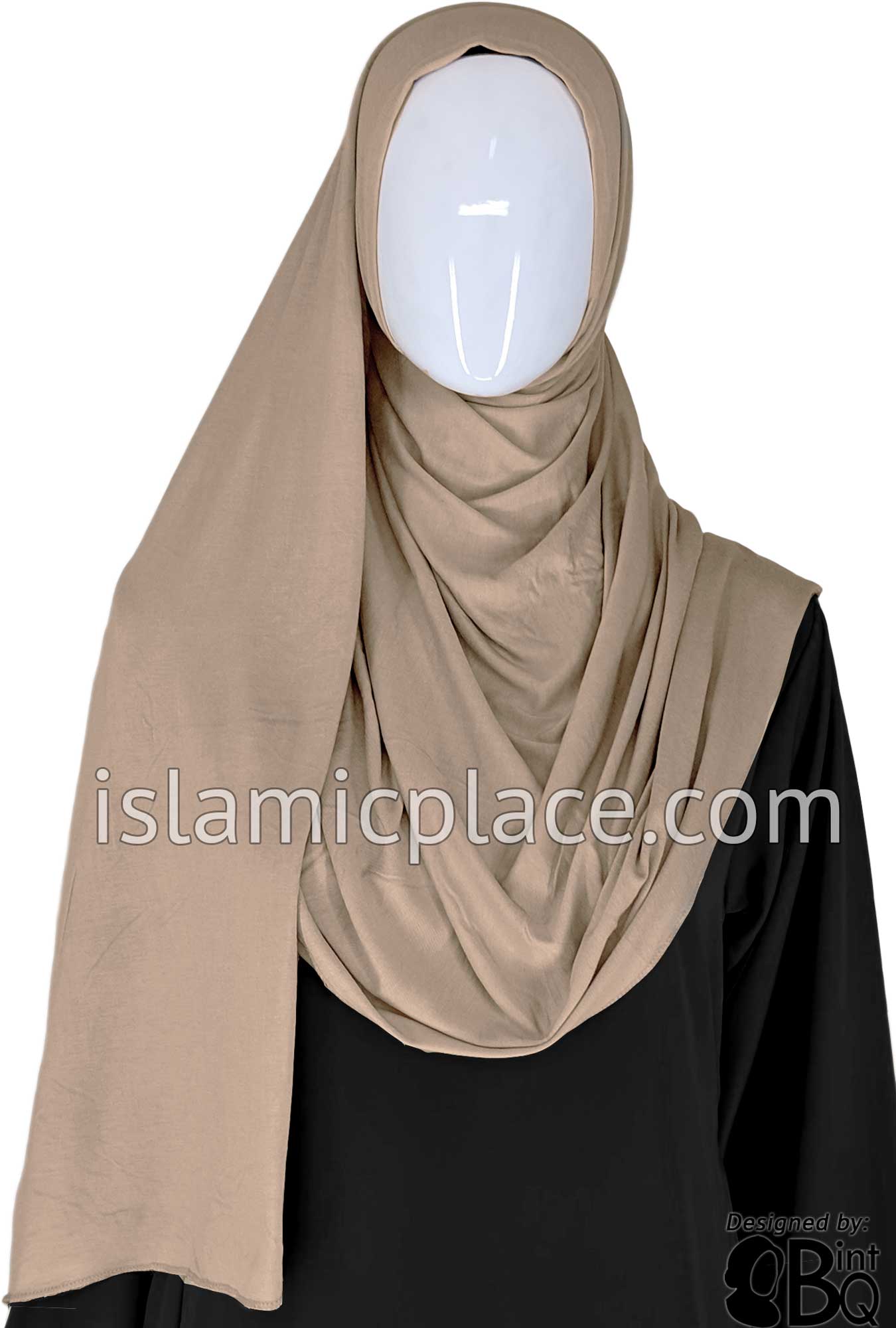 Oyster Plain - Jamila Jersey Shayla Long Rectangle Hijab 30"x70"