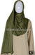 Camouflage Green Plain - Jamila Jersey Shayla Long Rectangle Hijab 30"x70"