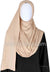 Oatmeal Plain - Jamila Jersey Shayla Long Rectangle Hijab 30"x70"